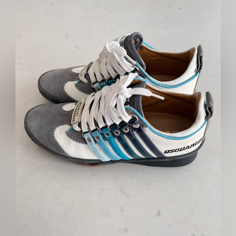 DQUARED blue white Running shoes 36 - Picture 2 of 7